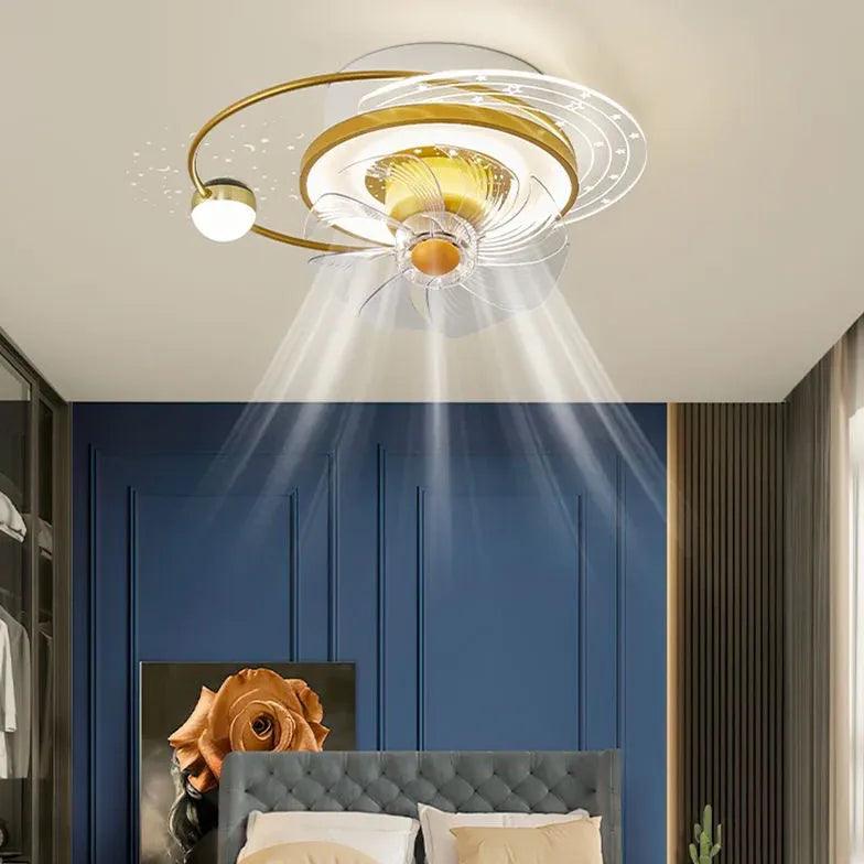 Modern Ceiling Fan with LED Lights - 3 Speed Remote Control, Quiet Reversible Motor - Perfect for Bedroom, Living Room & Office (52 Inch, Brushed Nickel)