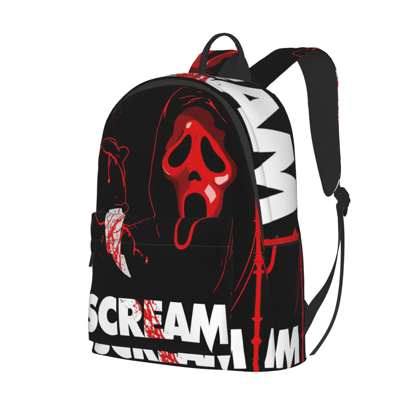 AnKang Horror Movie Backpack - Halloween, School, College Daypack for Laptop & Books - Durable Travel Bag for Work & Adventure (One Size)