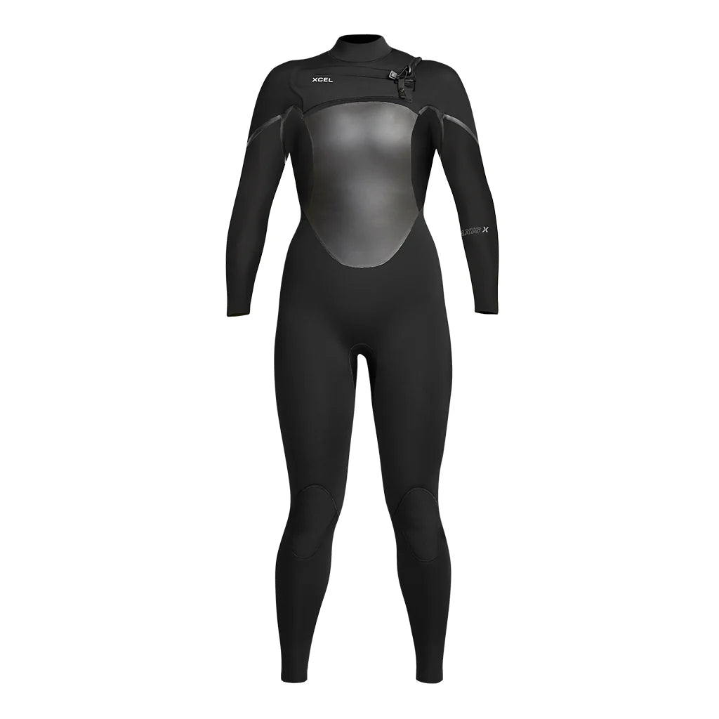 Axis X 4/3mm Front Zip Women's Full Wetsuit for Surfing, Diving & Water Sports - Thermal Neoprene Suit with Comfortable Fit