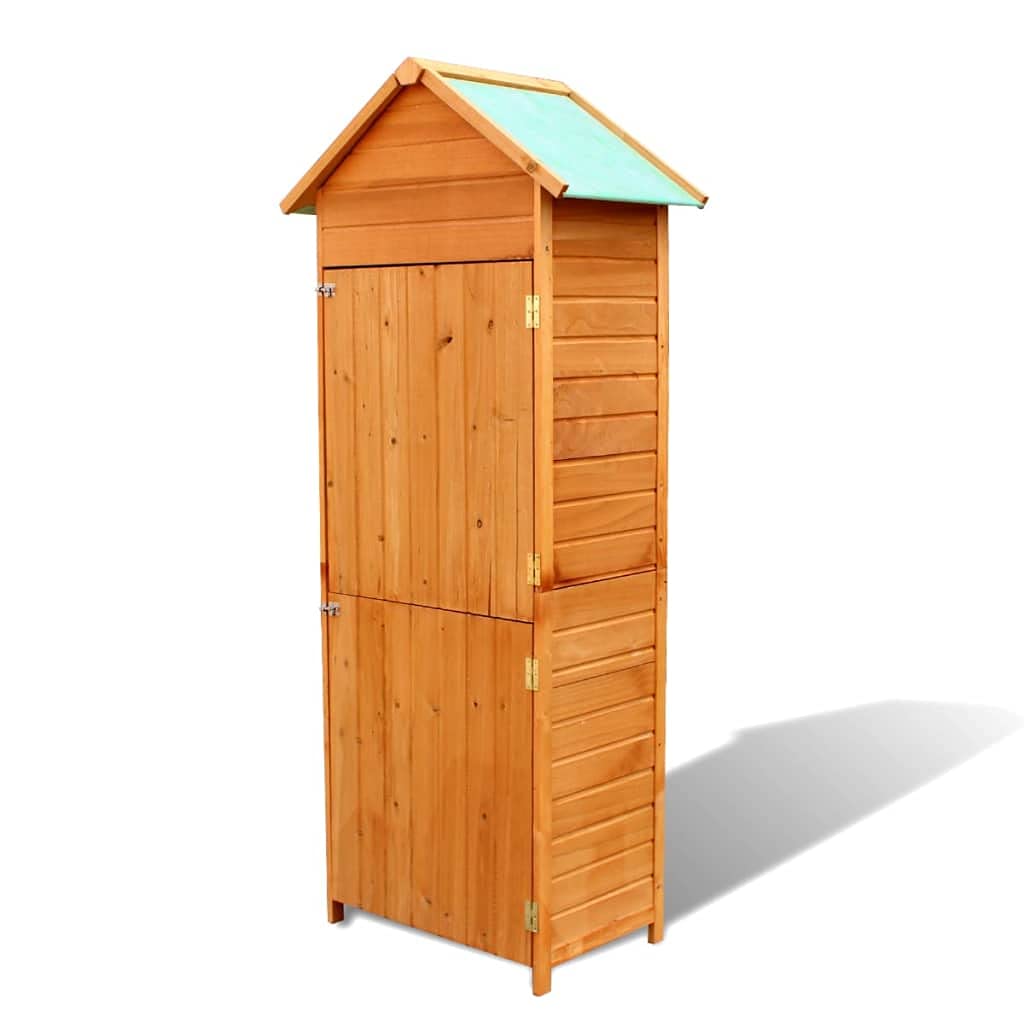 Rustic Solid Wood Outdoor Deck Box - Large Garden Storage Cabinet for Patio Furniture, Cushions, Pillows & Pool Toys (31.1