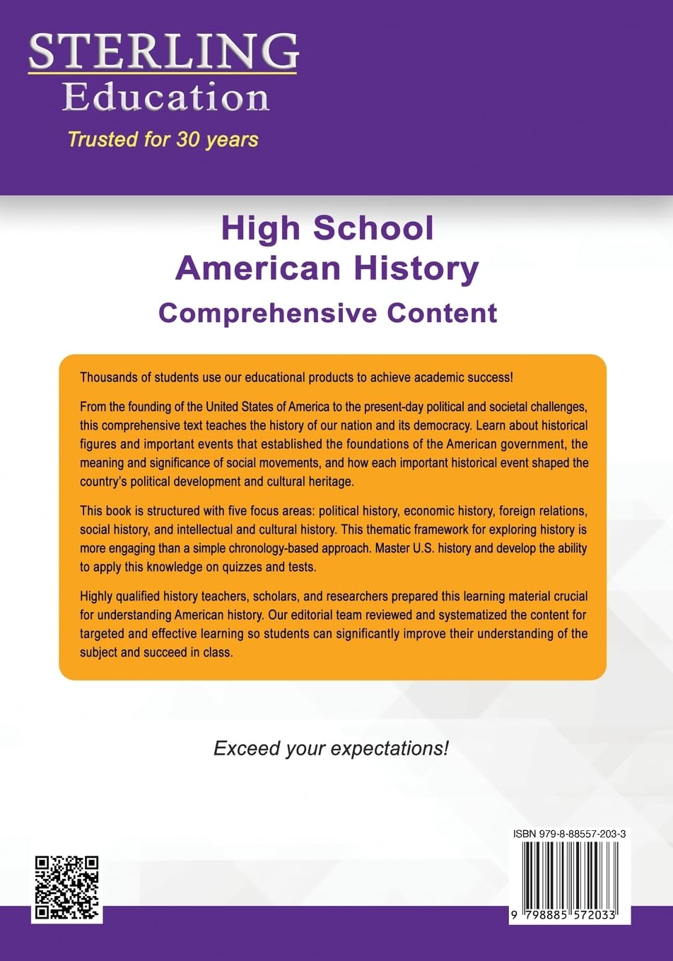 High School American History Textbook - Comprehensive US History Curriculum for Classical Education | Study Guide for Homeschool & Classroom Learning