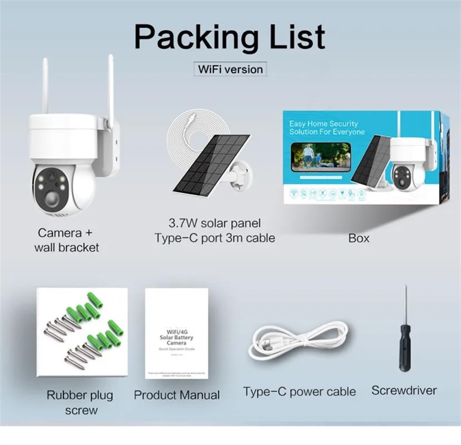 4MP Solar-Powered Wireless Outdoor Security Camera with PTZ, Night Vision & Rechargeable Battery - HD WiFi IP CCTV Surveillance System for Home Protection - Perfect for Backyard, Garage & Perimeter Monitoring