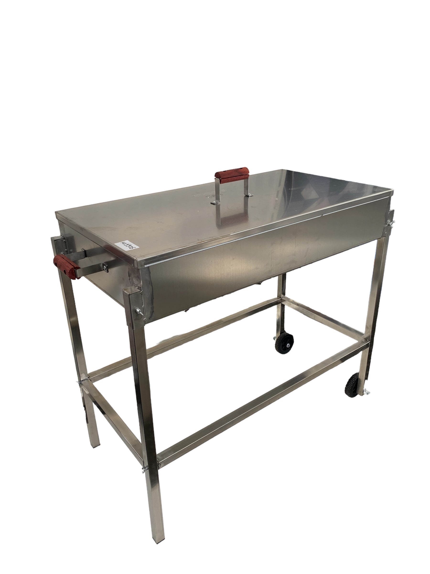 39.5x19x31.5 Inch Portable Charcoal BBQ Grill for Outdoor Cooking, Camping, Backyard & Picnic - Heavy Duty Stainless Steel Barbecue Grill with Adjustable Height
