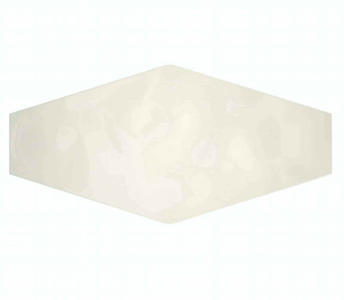 Hexagon Tile Glossy Ivory 4x8 Inch Long - Perfect for Kitchen Backsplash, Bathroom Walls & Flooring