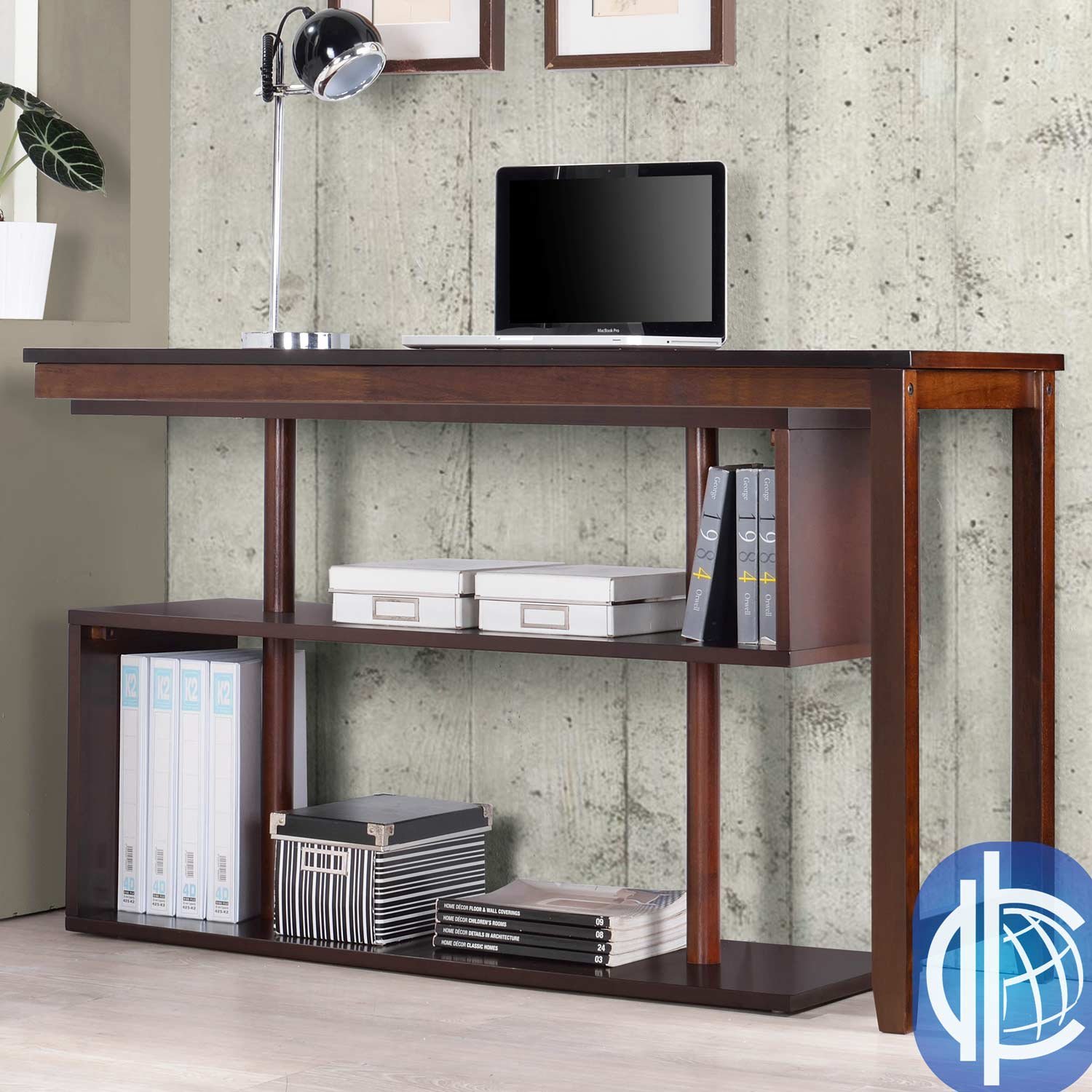 Virginia II Swing Out Desk - Space-Saving Wall Mounted Writing Desk with Drop Leaf Design - Perfect for Small Apartments, Home Offices & Dorm Rooms