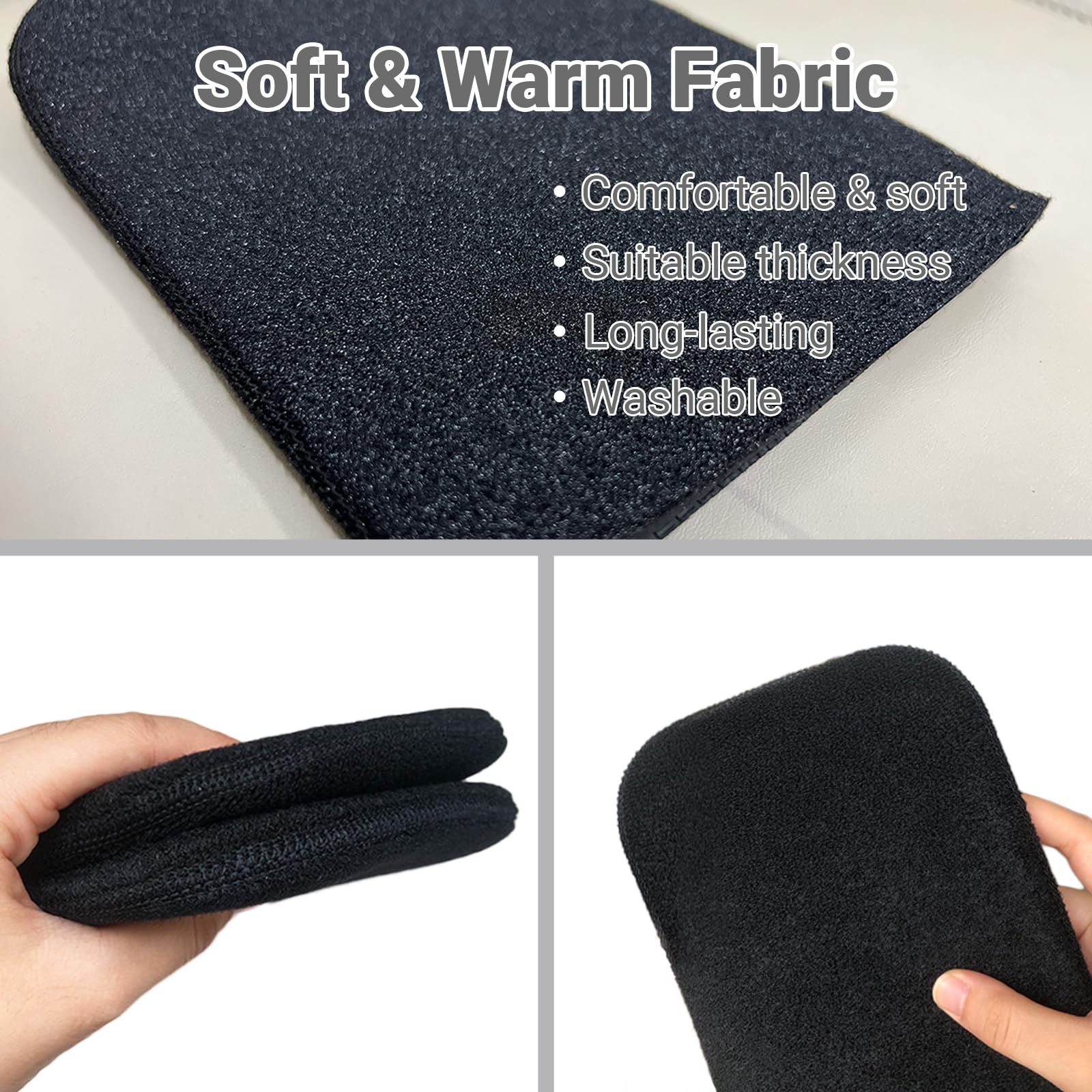 Non-Slip Wheelchair Footrest Covers for Elderly & Disabled - Soft Footplate Protector Pads with Leg Rest Cushion (1 Pair) - Ideal for Wheelchairs, Mobility Scooters & Home Care Use