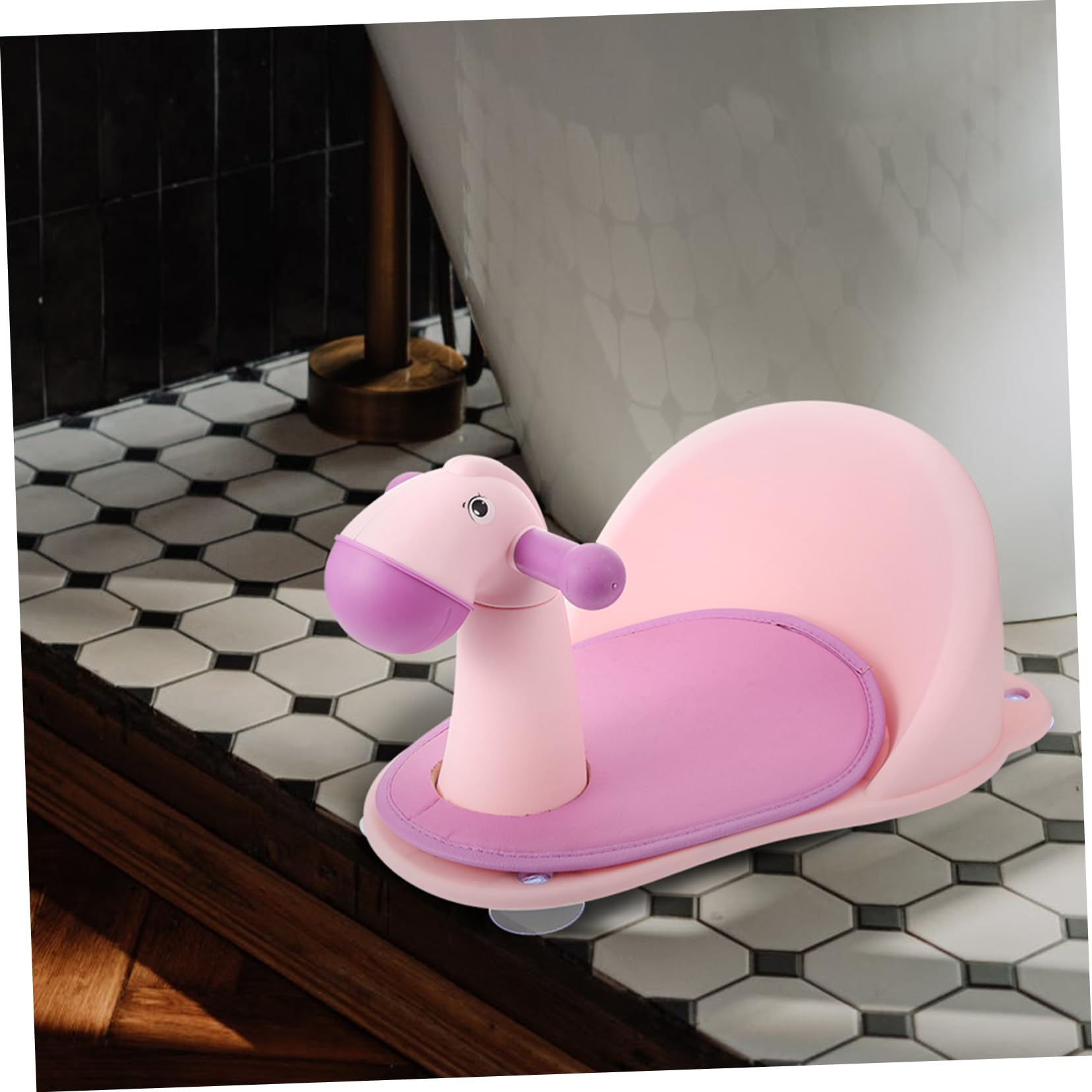 SHOWERORO Baby Bath Seat - Non-Slip Bathtub Chair for Toddlers & Kids, PP Plastic Shower Chair with Safety Backrest - Perfect for Bath Time Safety & Comfort