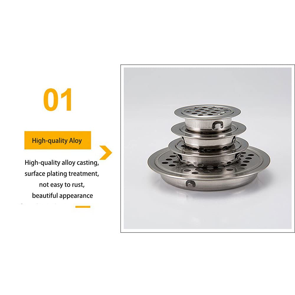 Stainless Steel Round Air Vents (29mm, 10PCS) - Kitchen, Bathroom, Cabinet & Wardrobe Ventilation for Better Airflow & Moisture Control