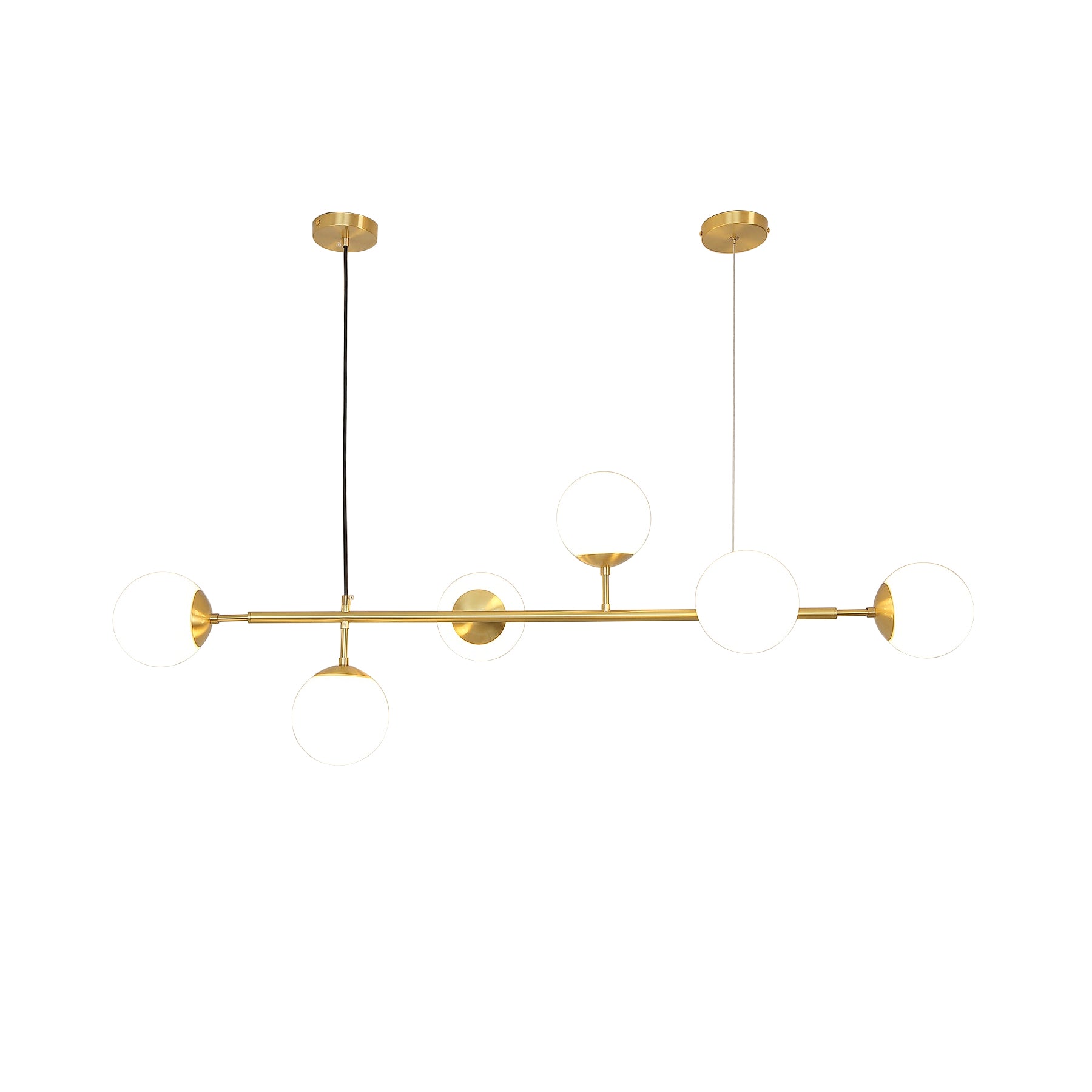 Modern Orb Chandeliers - Elegant Crystal Glass Ceiling Light Fixtures for Dining Room, Bedroom & Living Room Decor