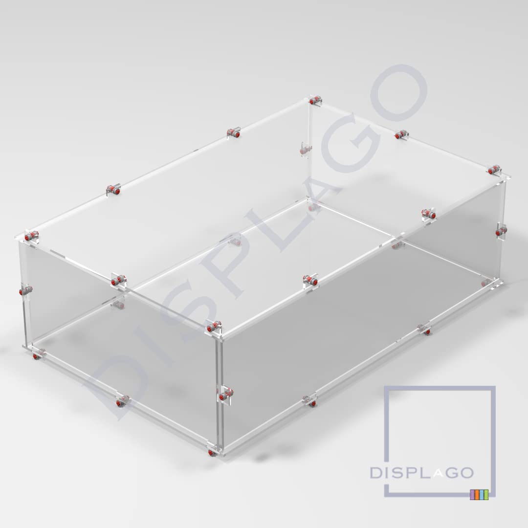 LEGO® #75154 Rogue One TIE Striker Display Case - Clear Acrylic Protection for Star Wars Collectibles | Perfect for Showcasing & Preserving Your Model Collection at Home or Office