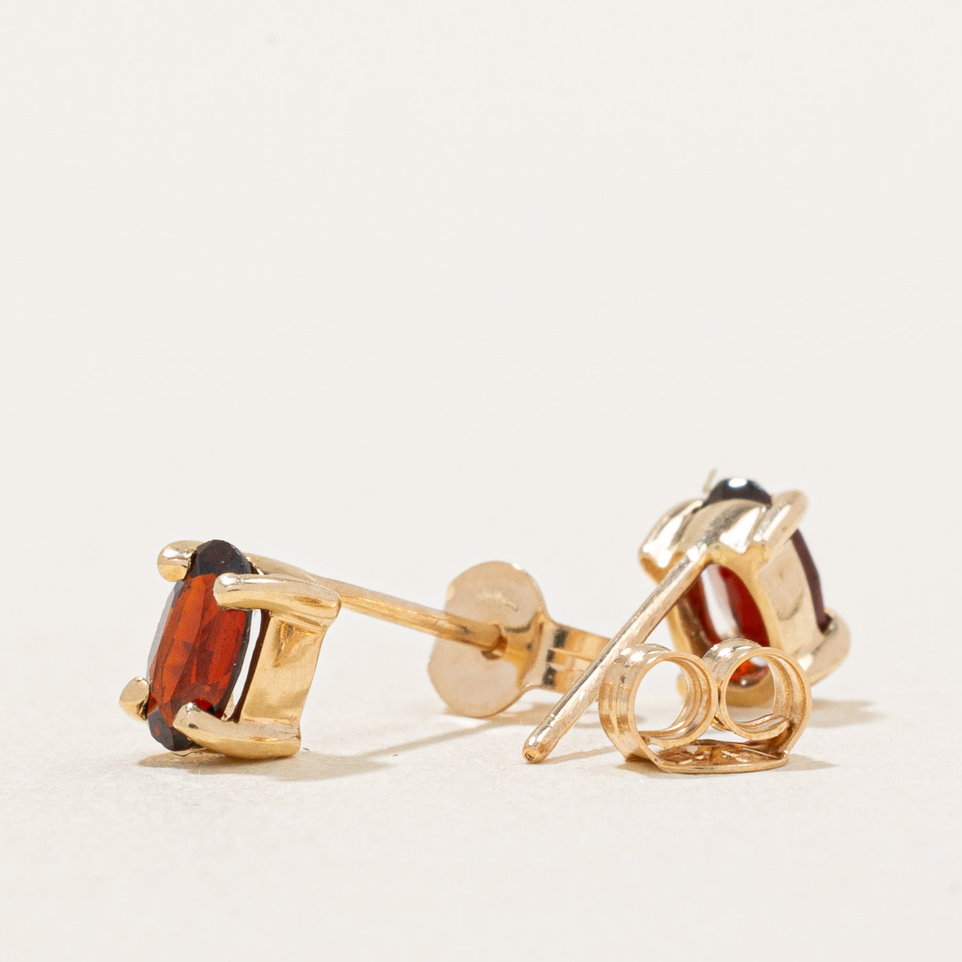 Garnet Stud Earrings for Women | 0.50ctw Genuine Garnet Gemstone Earrings | Hypoallergenic Sterling Silver Post | Perfect for Everyday Wear, Gift Giving & Special Occasions