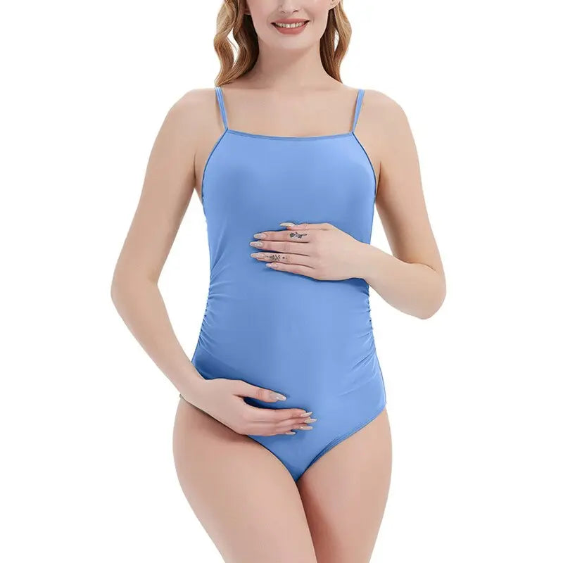 One Piece Maternity Swimsuit for Pregnancy - Comfortable & Stylish Maternity Swimwear for Beach, Pool & Vacation