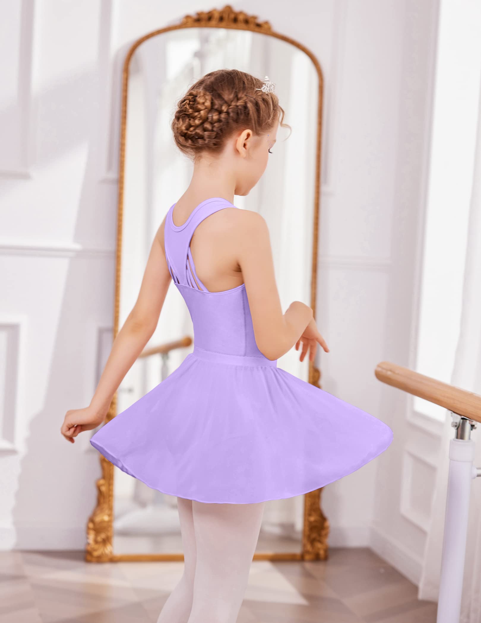 Zaclotre 3 Pack Girls Ballet Skirts - Toddler & Kids Chiffon Wrap Dance Skirt - Soft Ballet Tutu for Class, Recital, Performance, Play - Birthday Party, Photo Shoot, Costume Dress Up