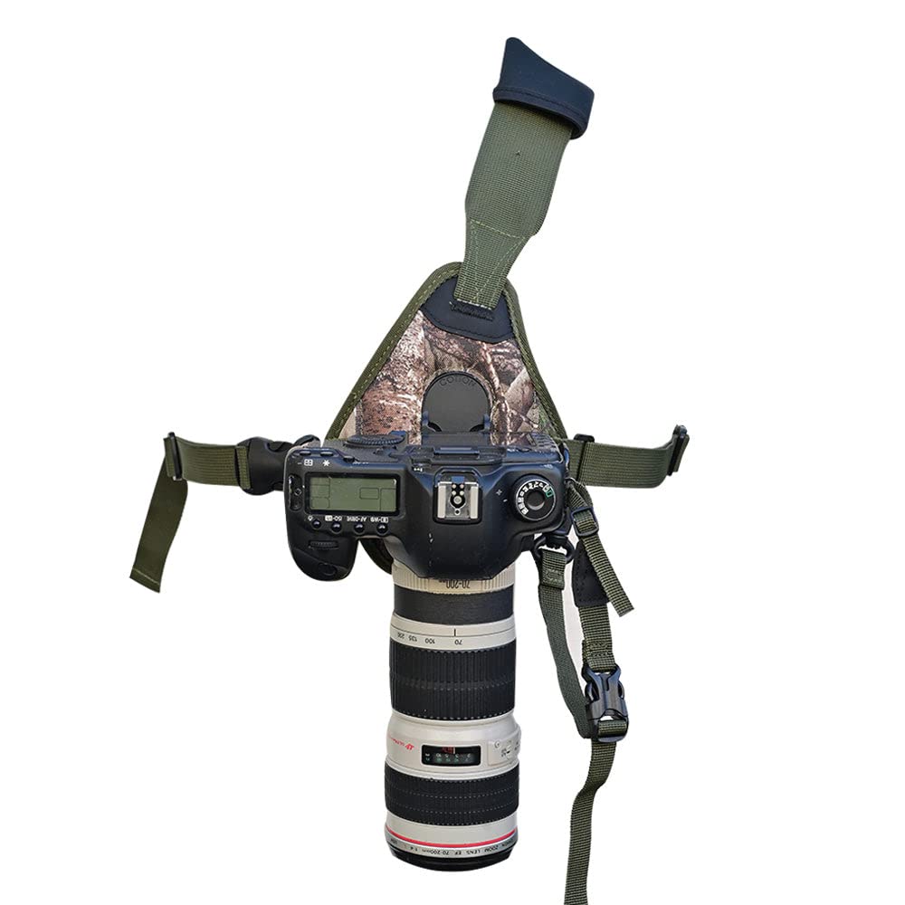 Skout G2 Sling Style Camera Harness - Adjustable Cotton Carrier for DSLR & Mirrorless Cameras - Secure Hands-Free Photography Gear for Hiking, Travel & Outdoor Adventures