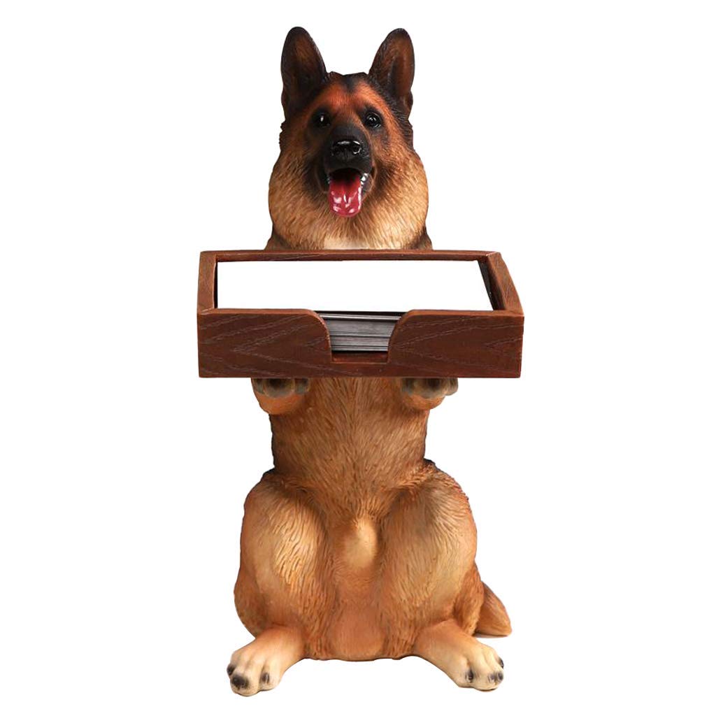 Dog-Themed Business Card Holder - Stylish Desktop Name Card Organizer for Office & Home | Perfect for Reception Desks, Workstations, and Professional Meetings