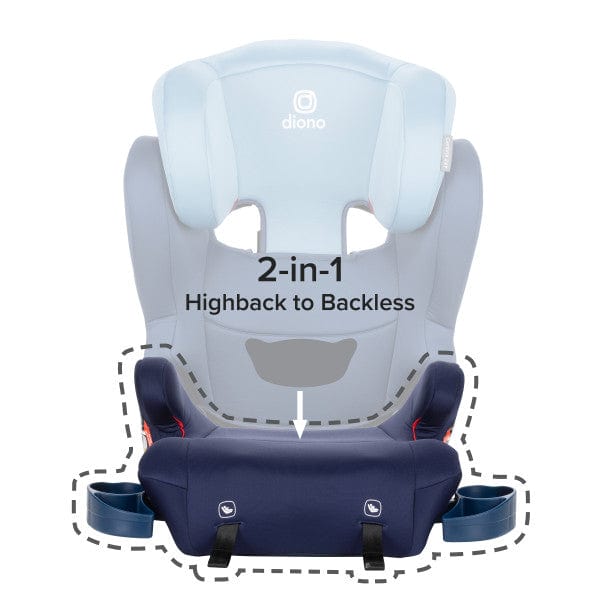 Diono Cambria 2XT 2-in-1 Convertible Booster Car Seat - High Back to Backless XL for Big Kids | Safe Travel for School & Road Trips