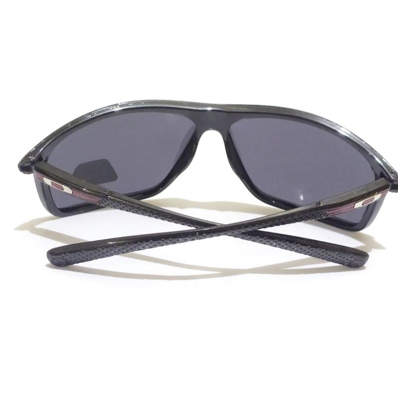 Shine Black Polarized Cycling & Driving Sunglasses 9624BKR - UV Protection for Outdoor Sports, Running, and Travel