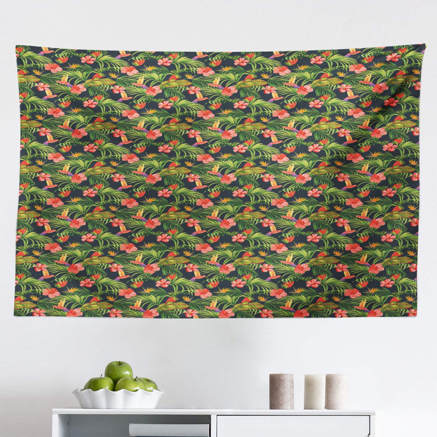 Ambesonne Tropical Hibiscus Tapestry - 45