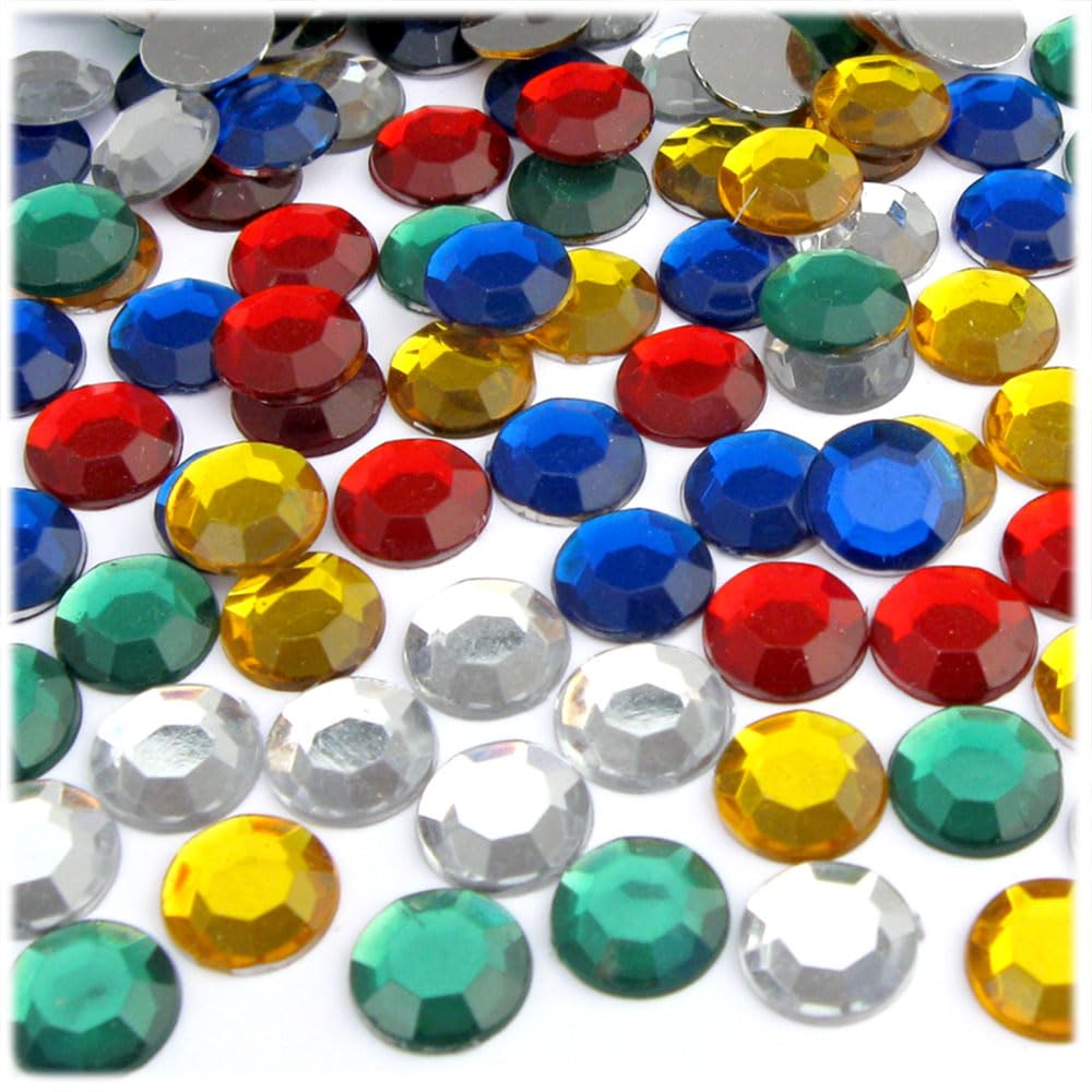1000pcs 10mm Champagne Rhinestones Flatback for DIY Crafts, Jewelry Making, Nail Art, and Home Decor - The Crafts Outlet