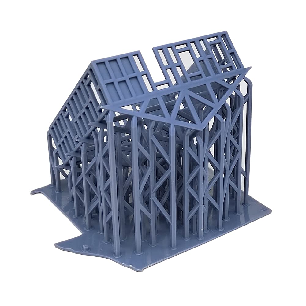 1:160 N Scale Outland Models Railroad Scenery Structure - Under Construction House Framework for Model Train Layouts & Diorama Displays