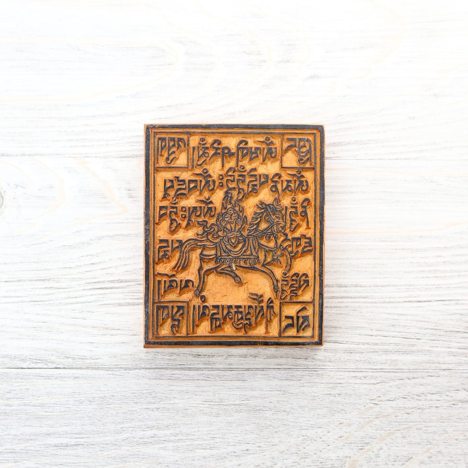 Hand Carved Himalayan Wood Printing Blocks for Fabric & Paper - Eco-Friendly DIY Stamps for Crafts, Scrapbooking & Home Decor
