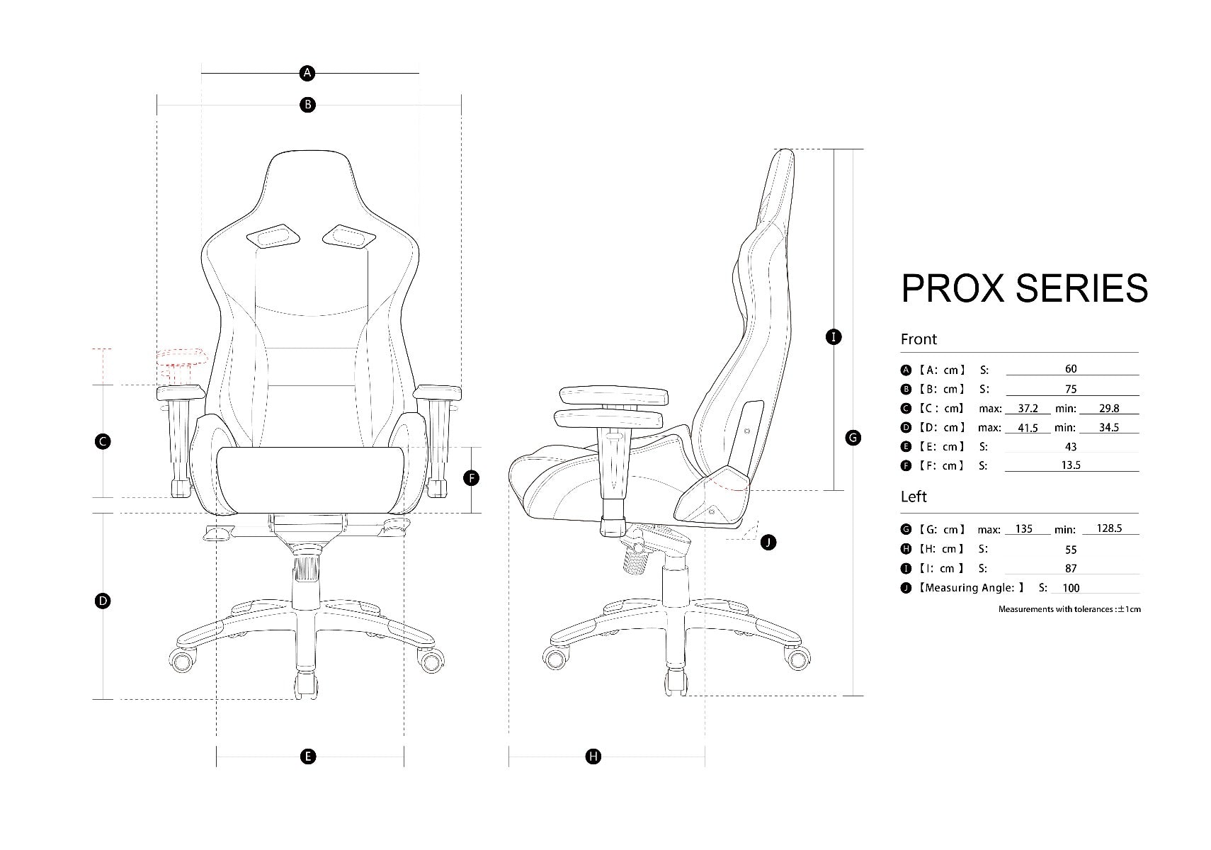 AKRACING ProX Ergonomic Gaming Chair with Lumbar Support - Adjustable Height & Reclining Backrest - Grey - Perfect for PC, Console & Office Gaming Setup