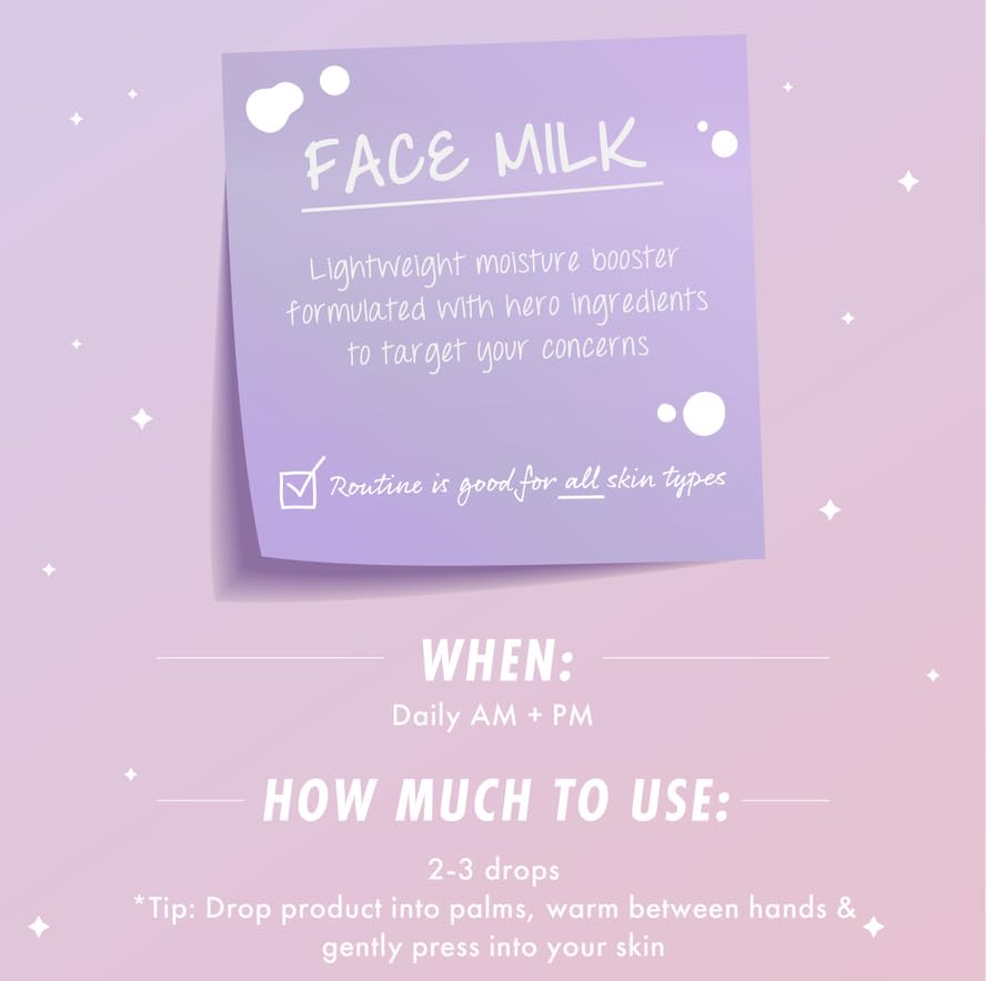 ColourPop Fourth Ray Beauty Oat Face Milk - Hydrating Face Serum with Oat Extract, Jojoba & Squalane for Moisturized, Healthy-Looking Skin (0.95 oz) | Daily Skincare Routine, Dry Skin Relief & Glowing Complexion