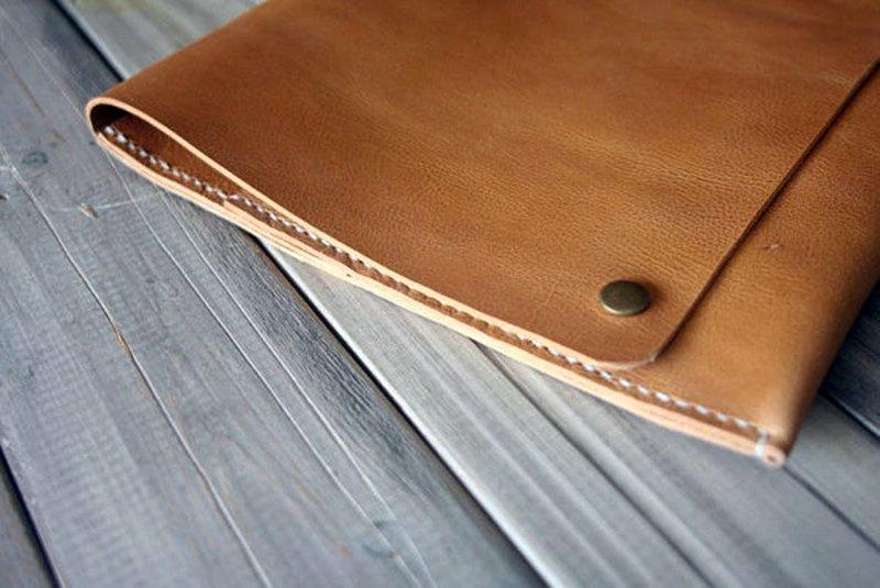 Premium Handmade Leather Laptop Sleeve for Surface Pro/Book - Durable Protective Case for Work, Travel & School | 13-15 Inch Device Protection