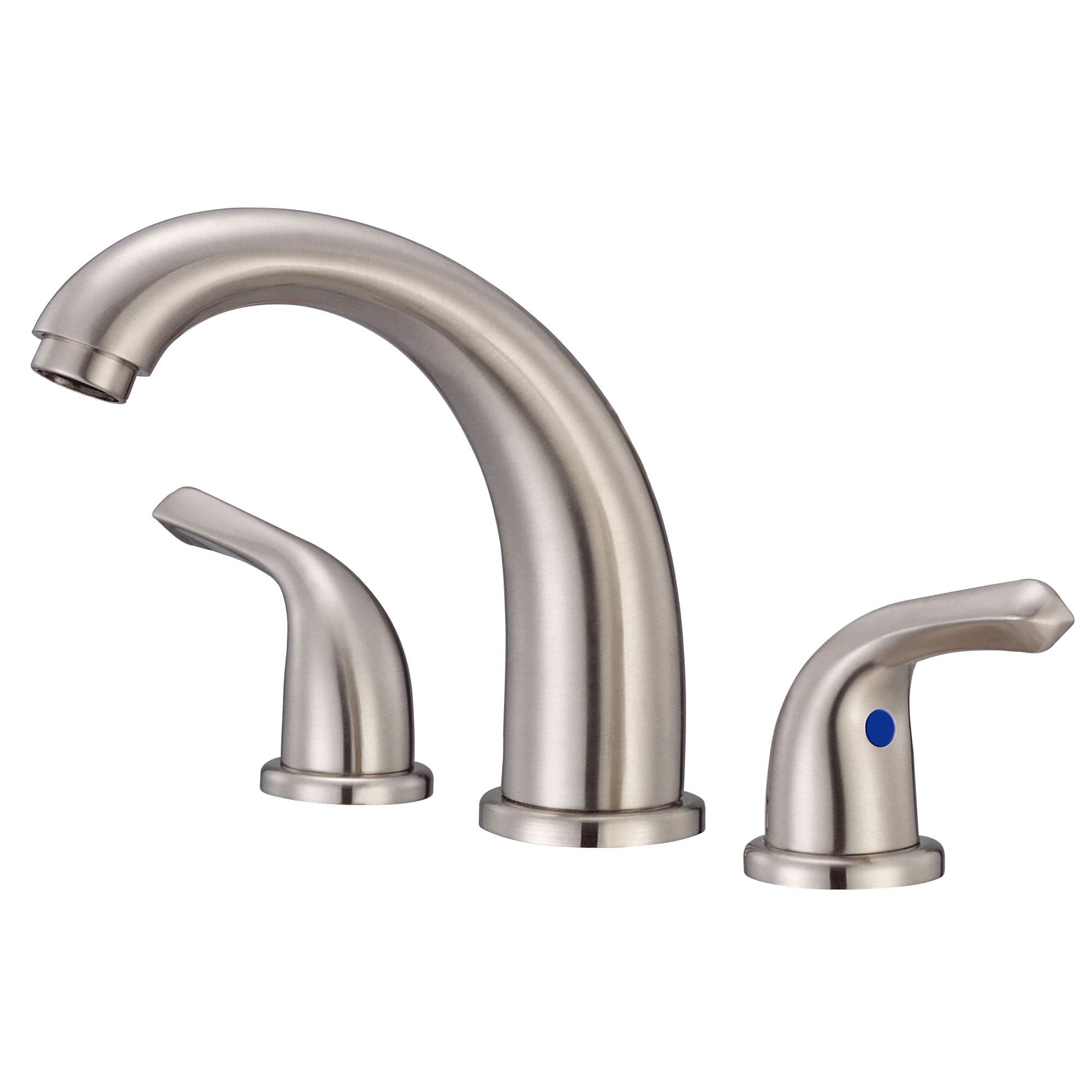 Danze Melrose Brushed Nickel High Arch Widespread Bathroom Sink Faucet - Elegant Modern Design for Vanity, Powder Room & Guest Bathroom Sink Installation