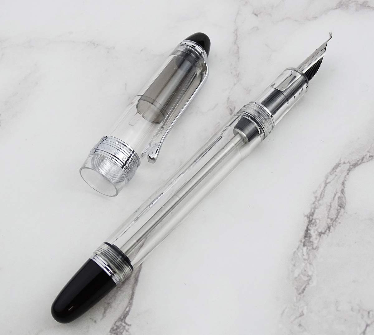 Lanxivi Yongsheng 699 Fude Fountain Pen - Bent Nib, Vacuum Filling for Calligraphy & Sketching