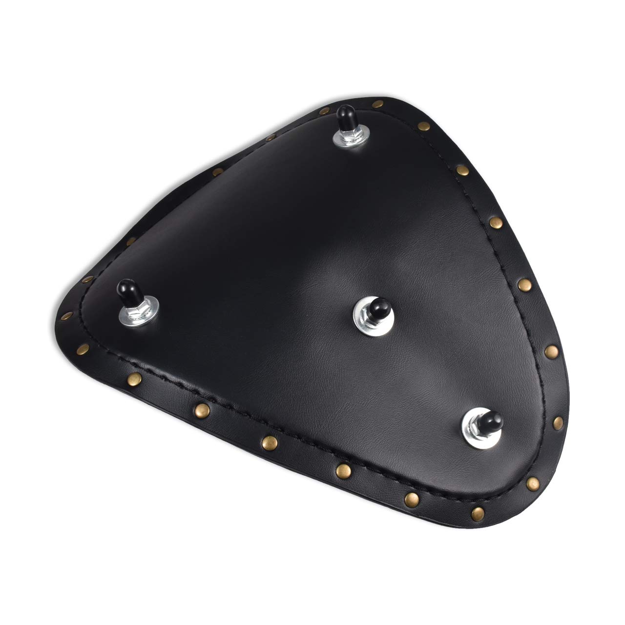 Harley Motorcycle Solo Seat Cushion with Baseplate & Spring - Comfortable Seat Pad & Saddle Bracket for Harley, Honda, Yamaha, Kawasaki (Black) - Perfect for Long Rides & Custom Bike Builds