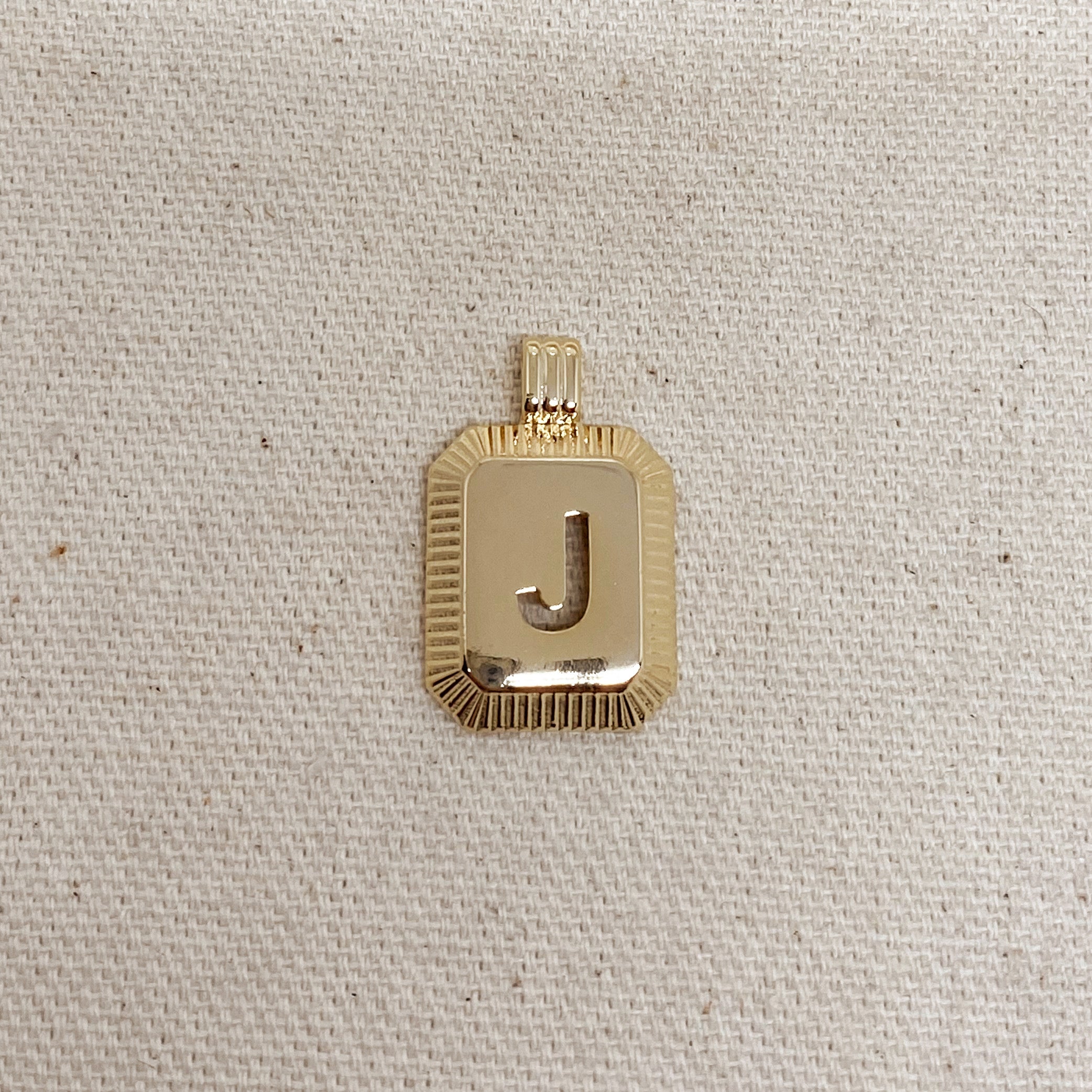 18K Gold Filled Initial Letter J Pendant Necklace - Personalized Nameplate Jewelry for Women, Gift for Her, Birthday, Anniversary, Valentine's Day