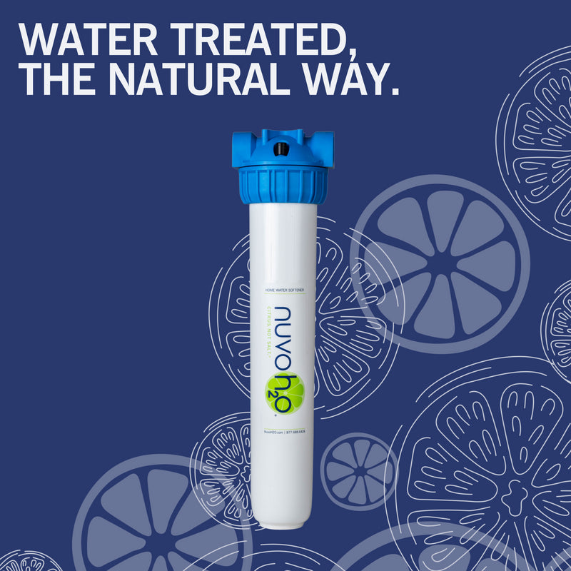NuvoH2O Home Water Softener System - Salt-Free Water Softening Solution for Hard Water | Perfect for Showers, Laundry & Appliances