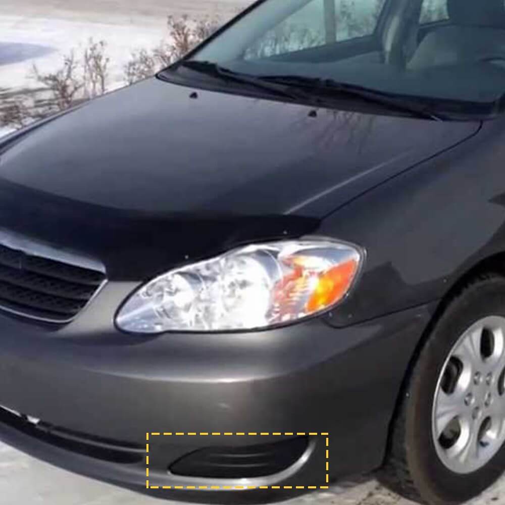 2005-2008 Toyota Corolla Fog Light Cover Set - Durable Replacement Pair for Headlight Protection | Perfect for Night Driving & Off-Road Adventures