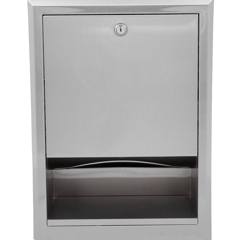 Bobrick B359 ClassicSeries Recessed Paper Towel Dispenser - Satin Finish for Restrooms, Kitchens & Commercial Use