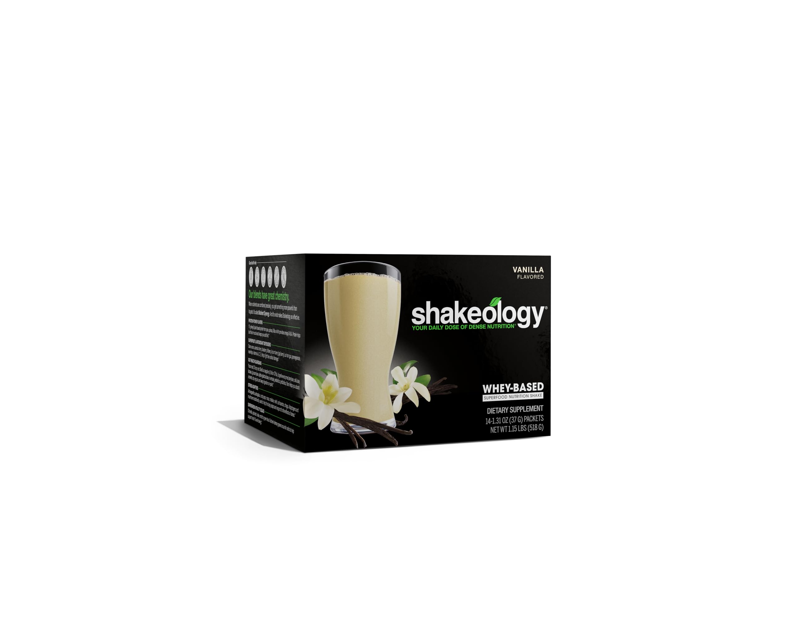 Shakeology Whey Protein Powder Blend - Gluten Free Superfood Protein Shake with Vitamins & Minerals - Supports Weight Loss, Muscle Growth & Gut Health - Vanilla Flavor (14 Servings) | Post-Workout Recovery & Meal Replacement Shake