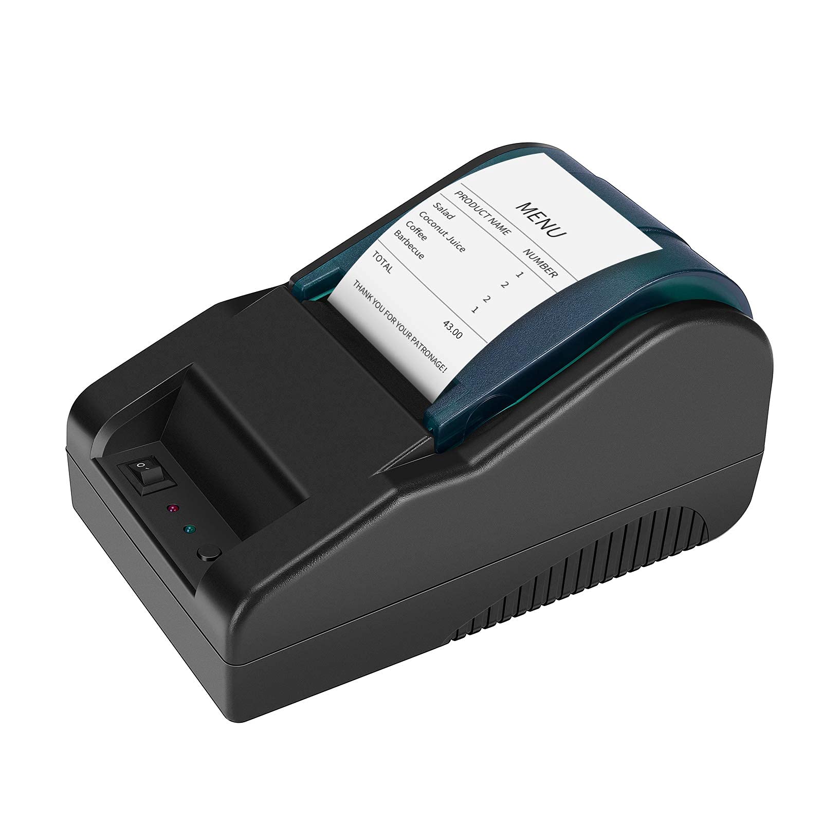 OHHG 58mm USB Thermal Receipt Printer - High Speed POS Printer with ESC/POS Compatibility for Clear Bill & Ticket Printing - Perfect for Retail Stores, Restaurants, and Small Business Point of Sale Systems