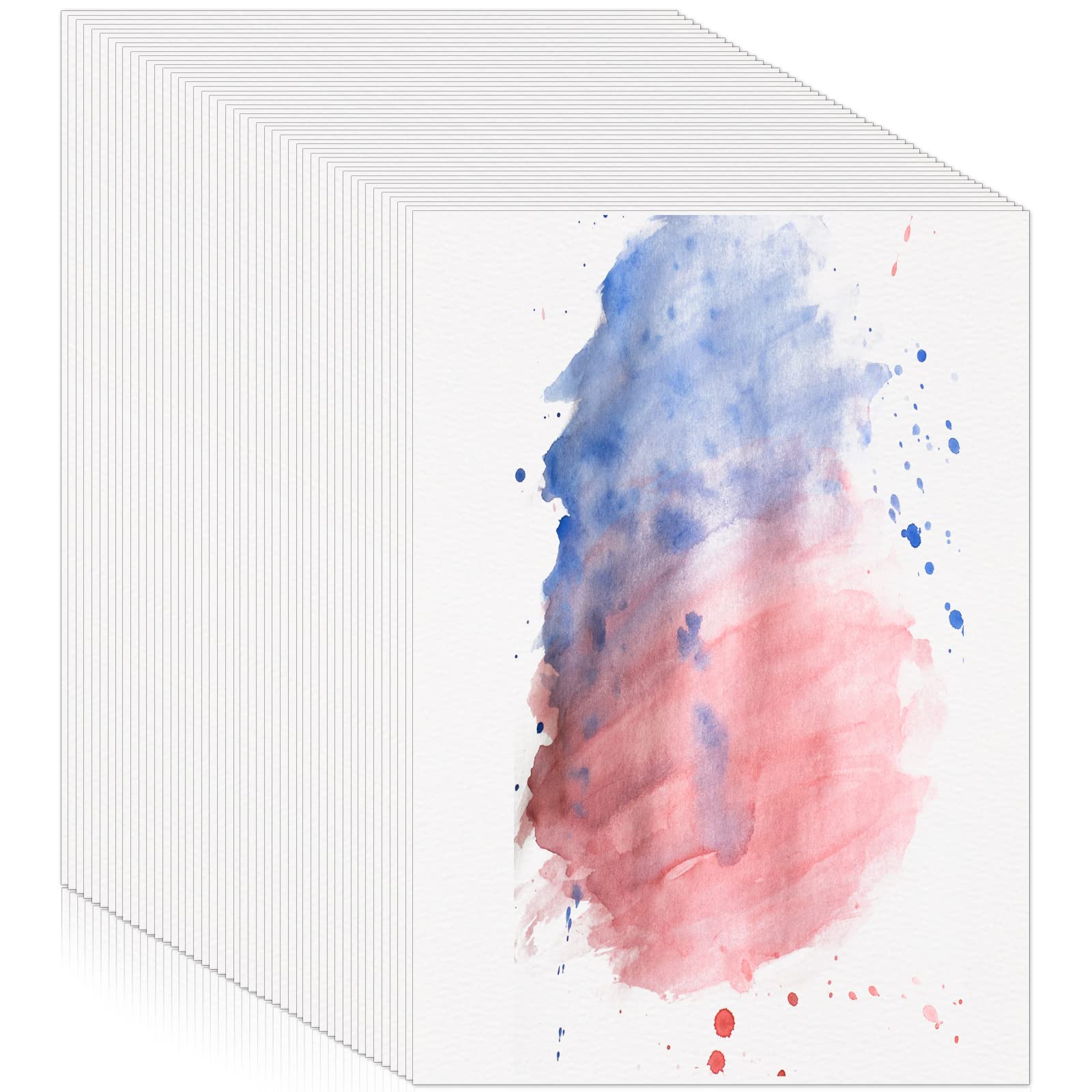 120 Sheets 140 lb/300 GSM Cold Press Watercolor Paper - Premium Cotton Blend for Artists, Students & Kids (5x7 Inch) | Perfect for Painting, Drawing, Wedding Cards & Gift Projects