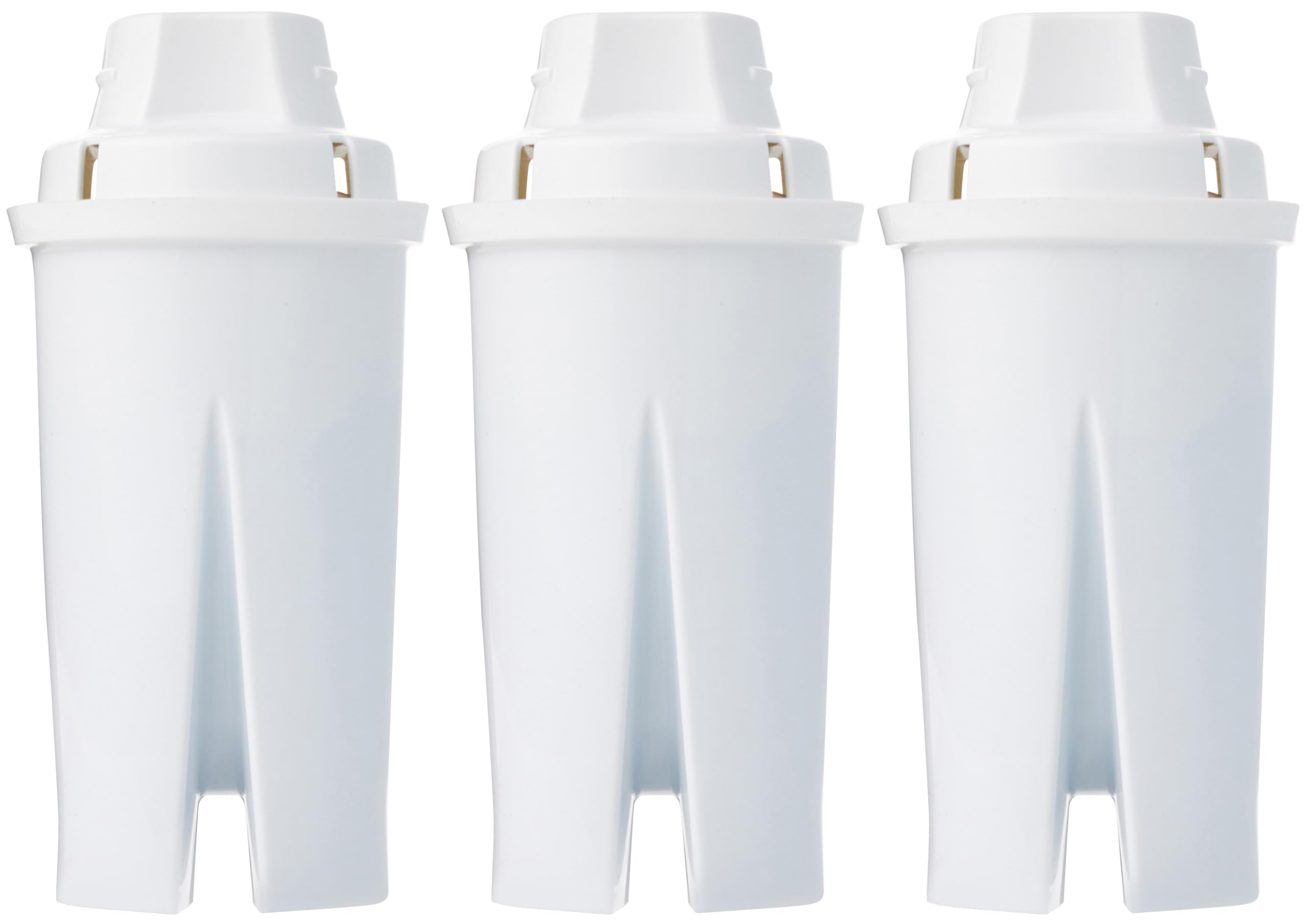 Amazon Basics Replacement Water Filters for Pitchers - 3-Pack | BPA-Free, WQA & NSF Certified | Compatible with Brita Water Pitchers & Filter Systems | Made in Europe | 6-Month Supply | Perfect for Home, Office & Travel Use