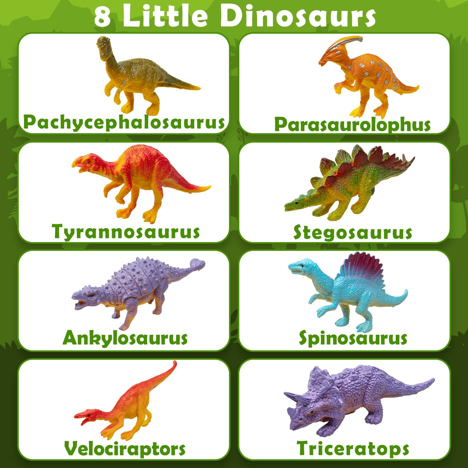 Dinosaur Truck Toy Set with 8 Tyrannosaurus Figures - Transport Carrier Vehicle for Kids Ages 3-10 | STEM Learning Toy for Boys & Girls | Birthday Gift Idea for Preschool & Elementary School Children | Perfect for Imaginative Play, Classroom Rewards & Dinosaur-Themed Parties