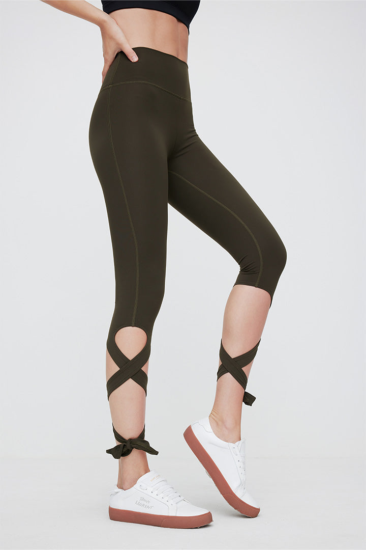 FlexEase™ Ballet Bandage Legging - Stretchy Dance & Yoga Pants for Women - Perfect for Ballet, Workouts & Everyday Comfort