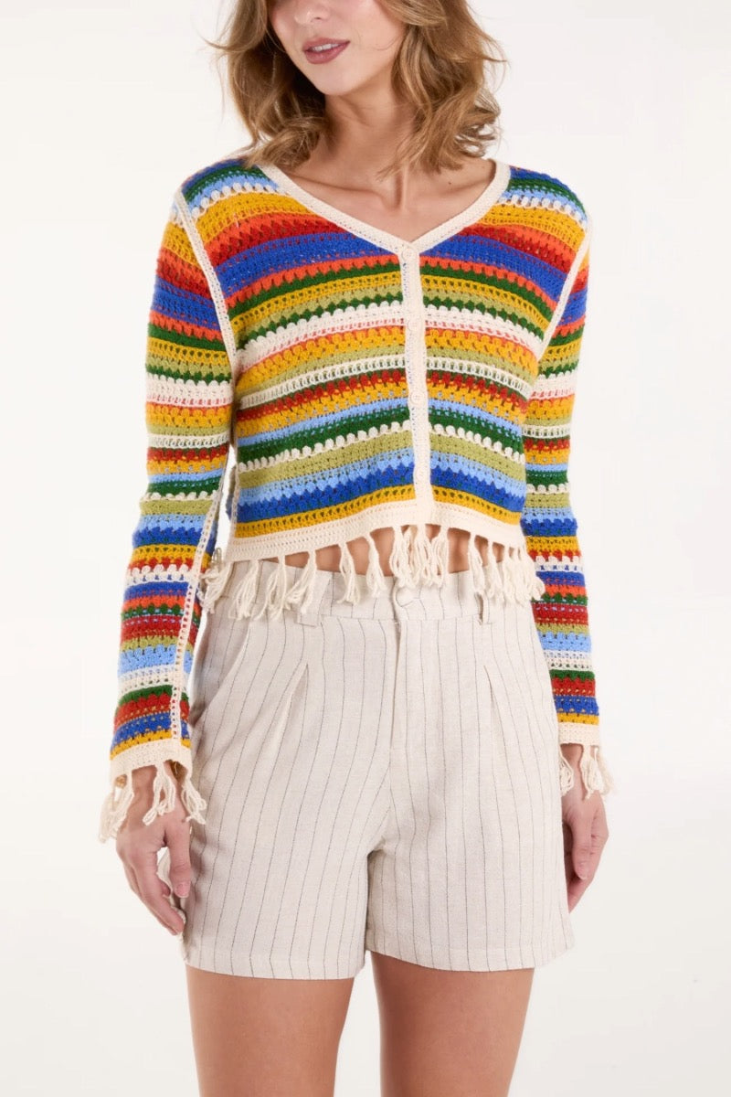 Luna Tassel Cardigan for Women - Soft Knit Open Front Long Sleeve Boho Chic Sweater | Perfect for Fall, Winter, Casual Outfits, Office Wear & Date Nights