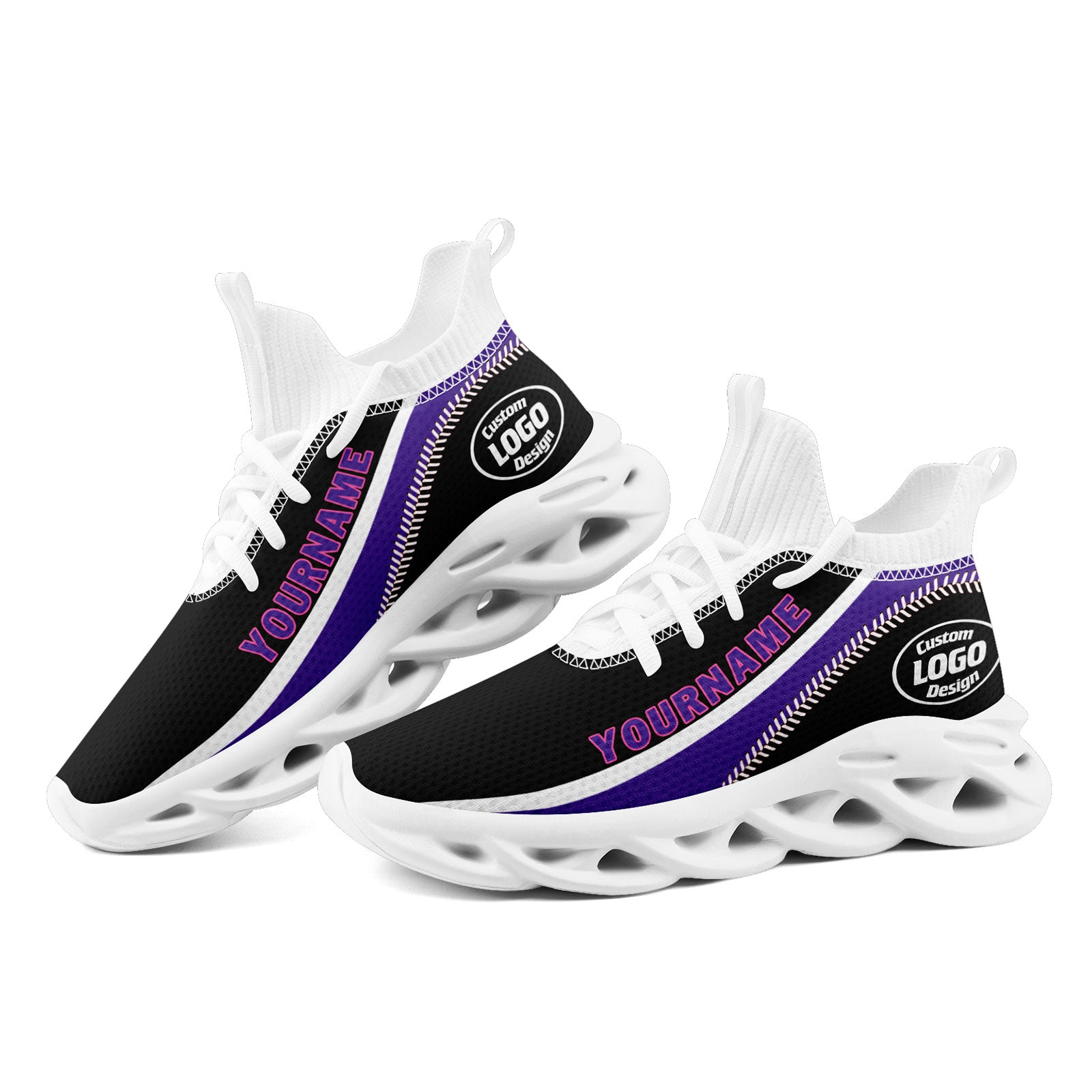 Custom Maxsoul Personalized Sneakers for Men & Women - Breathable Comfort Running Shoes FN030A D028016 Size 12 | Gym, Workout, Walking & Casual Wear