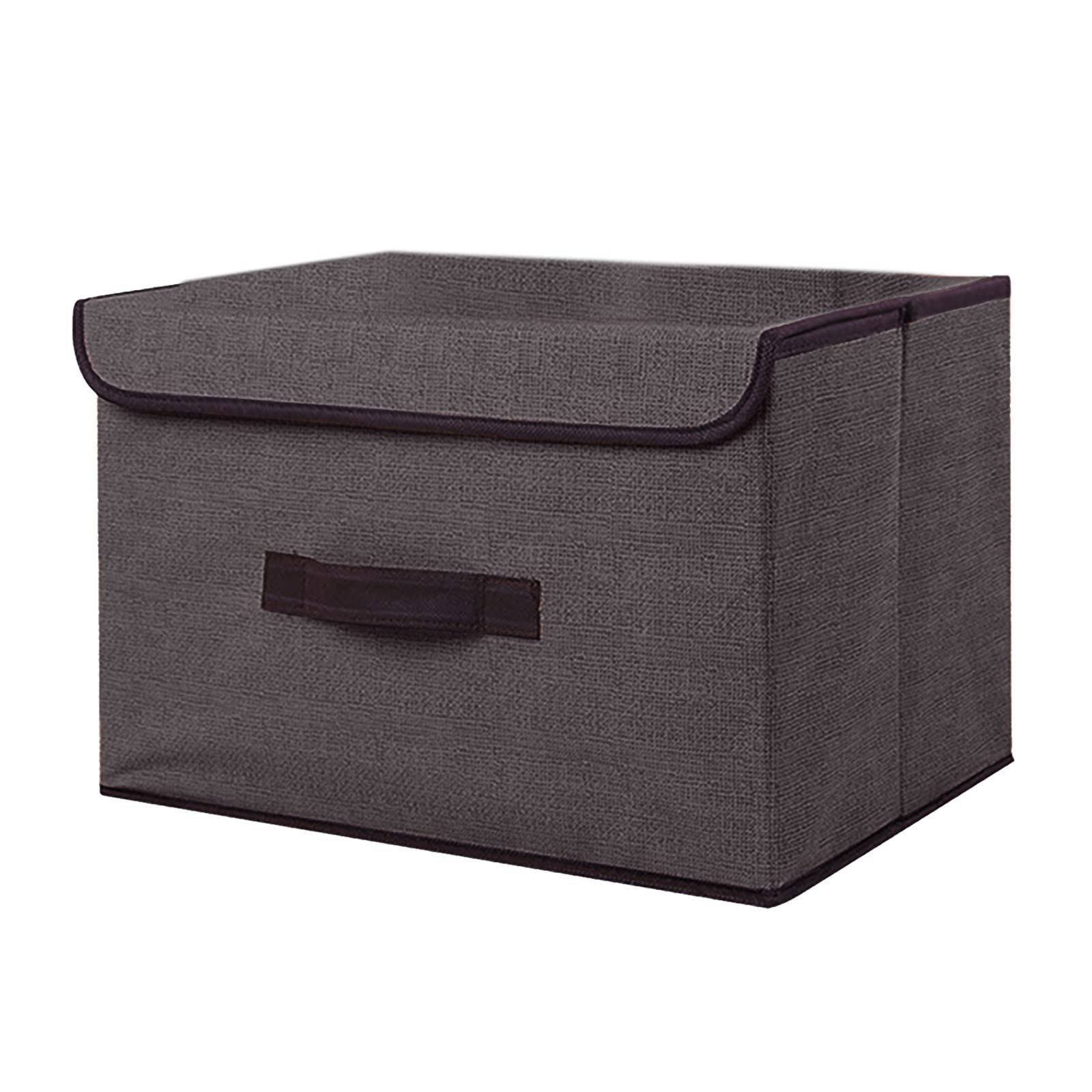 Foldable Storage Box with Lid - Portable Clothes Organizer for Wardrobe, Closet & Home Organization | Perfect for Travel, Seasonal Storage & Small Space Living
