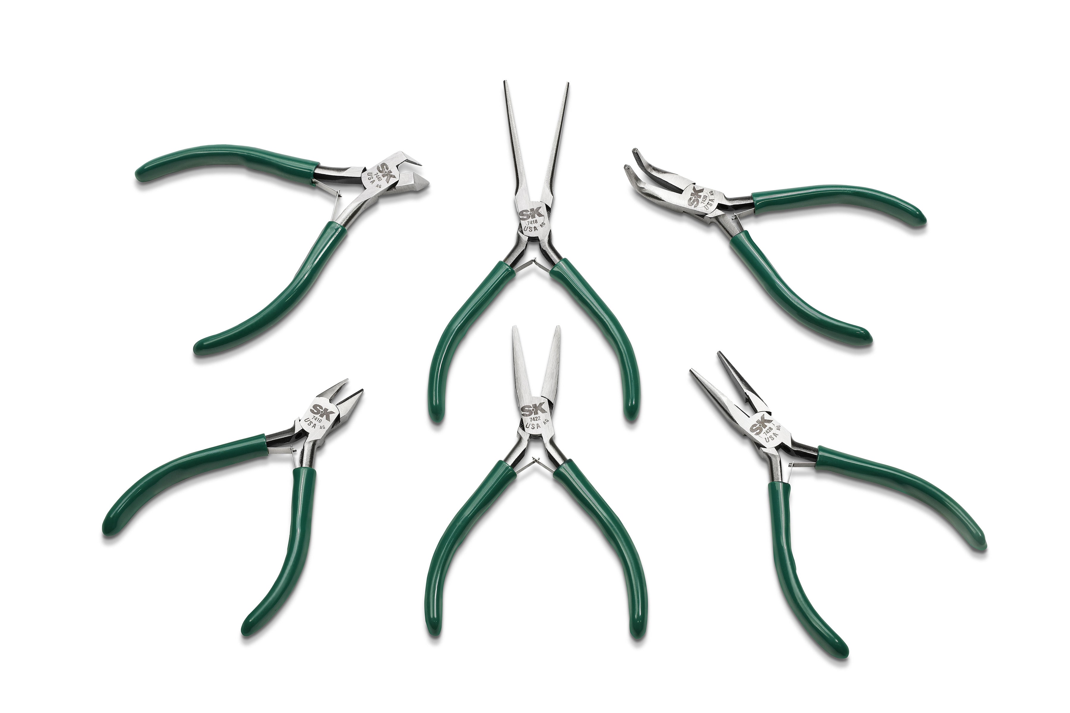 6-Piece Precision Pliers Set for Jewelry & Electronics Repair - Professional Needle Nose, Flat Nose, and Wire Cutters with Durable Zipper Case - Perfect for DIY Crafts, Watchmaking, and Small Electronics Maintenance