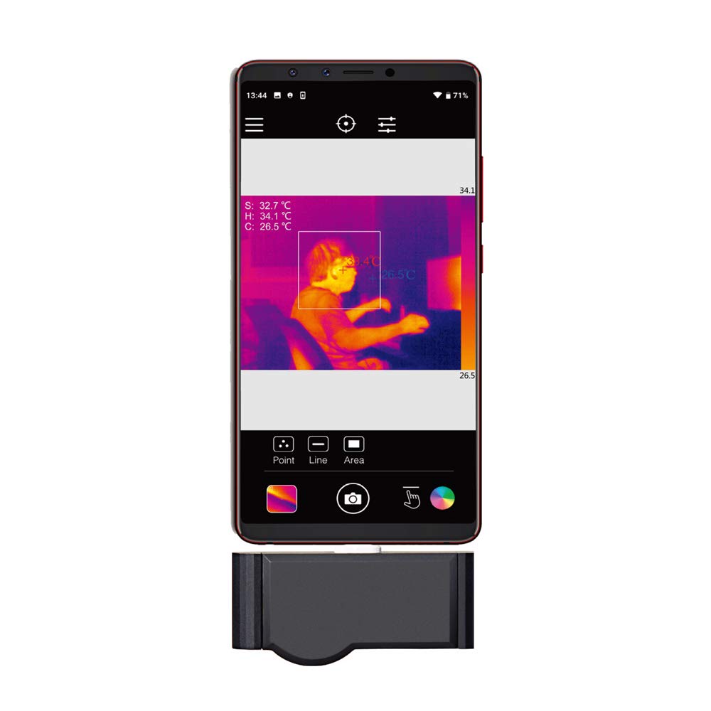 CEM T-10 Misco-USB Type C Professional Thermal Imaging Camera for Smartphones - High Resolution IR Image Enhancement Technology - Perfect for Home Inspection, Electrical Maintenance & DIY Projects
