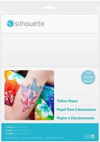 Silhouette Temporary Tattoo Paper - 2 Pack for DIY Body Art | Waterproof Fake Tattoos for Parties, Halloween & Cosplay