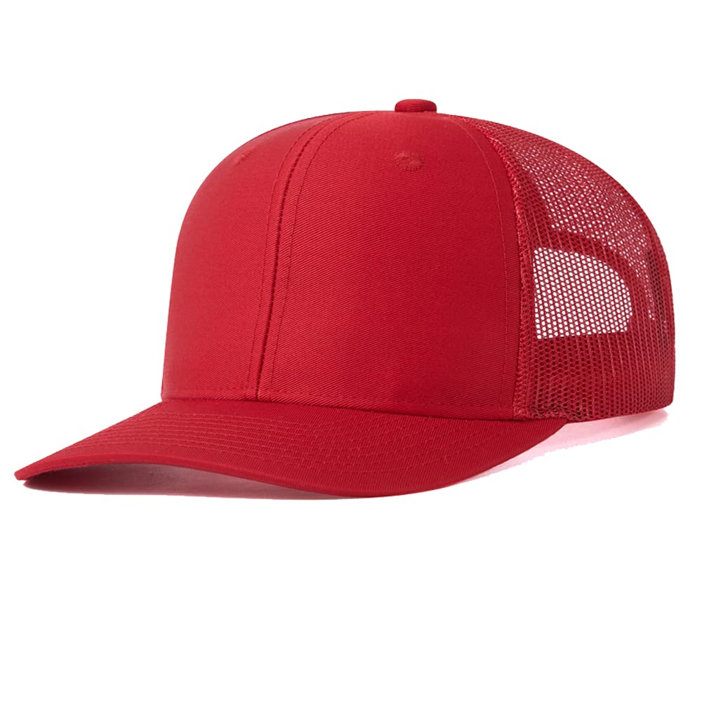 JBZ Wholesale Blank Trucker Mesh Snapback Hats - Adjustable Baseball Caps with Curved Bill for Sports, Golf & Casual Wear - Bulk Pack for Men & Women (Great for Outdoor Activities, Dad Hats, Team Events & Promotions)