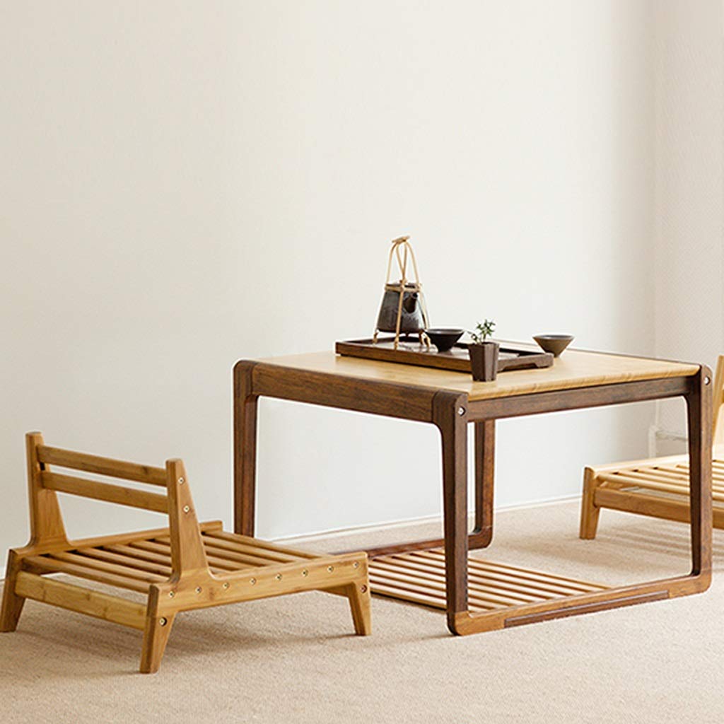 Rustic Natural Wood Coffee Table with Storage Shelf & Open Bottom - Rectangle Espresso Living Room Table - Easy Assembly for Home, Office, or Dorm Decor