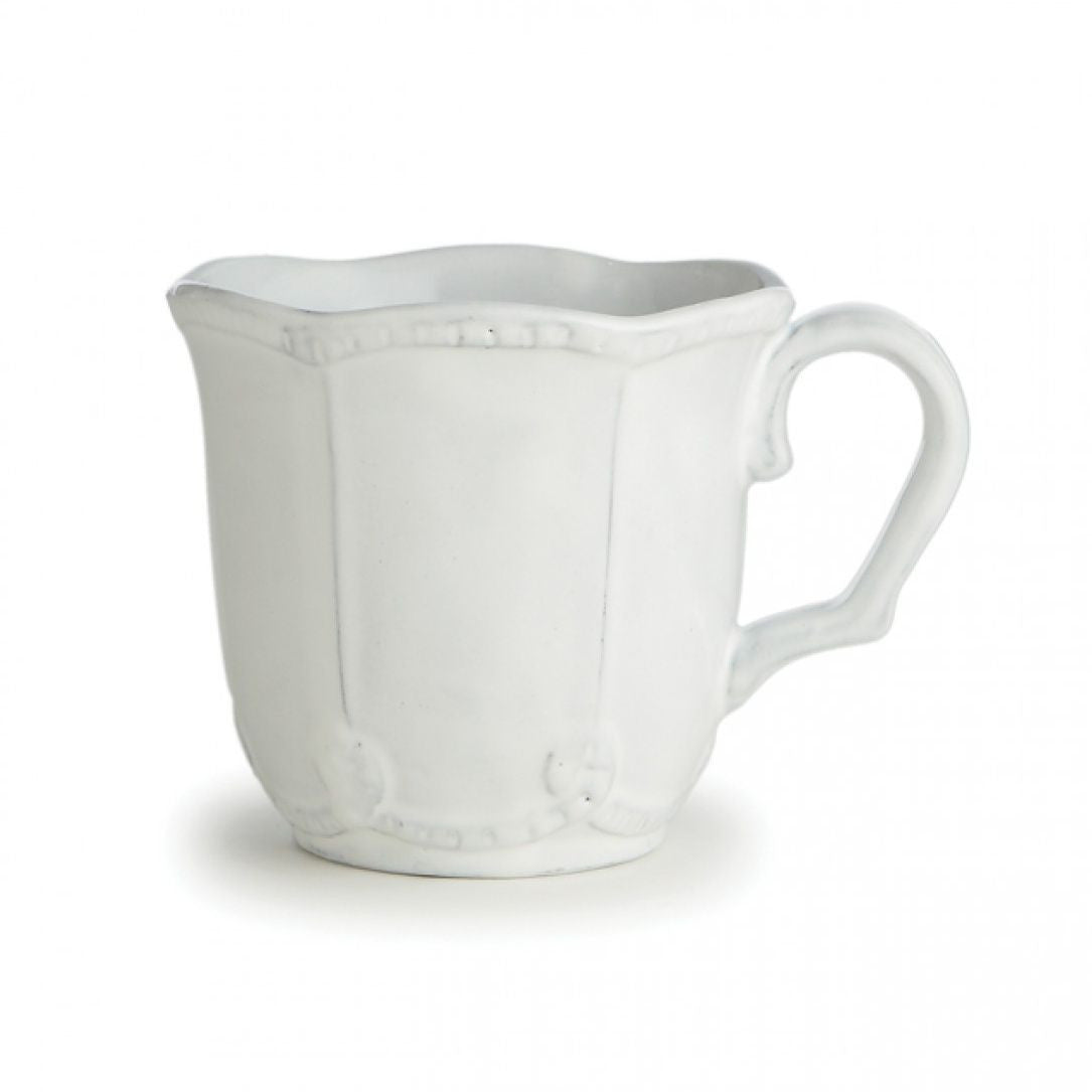 Bella Bianca Beaded Coffee Mug - Elegant Handmade Ceramic Cup with Pearl Beads for Tea, Coffee & Hot Drinks - Perfect for Home, Office & Gift Giving